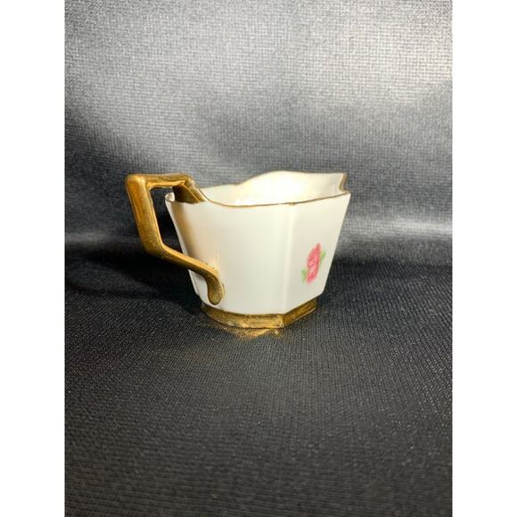 Fine China Sugar and Creamer Roses Esther Leeds - Picture 3 of 11